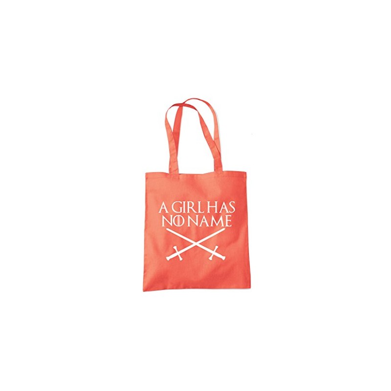 A Girl Has No Name Tote Bag - coral One