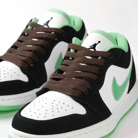 Stepace [2 Pairs] Flat Shoe Laces 5/16" Wide for Sneakers - 13 Colors Shoelaces Brown 120