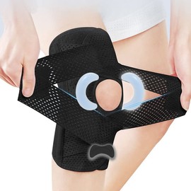 Jognee Knee Brace Adjustable Knee Braces with Side Stabilizers and Patella Gel Pads, Men and Women, Knee Pads for Running, Sports, Meniscus Tears, Arthritis