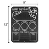 Birthday Milestone 9" x 12" Chalkboard Style Reusable Metal Photo