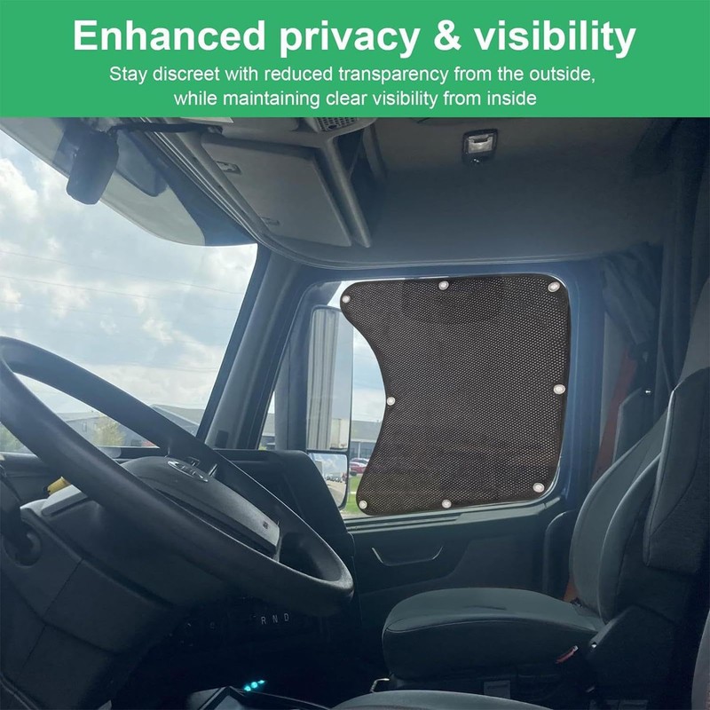 2pcs Side Window Sun Shade for Semi-Truck,Semi Truck Window Shades