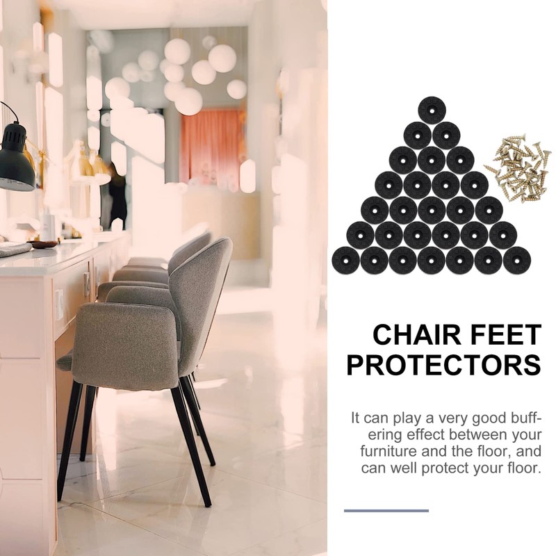 LALAFINA 28sets Chair Feet Sliders Desk Leg Protective Pad Furniture
