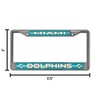 Rico Industries Bling Chrome License Plate Frame with Glitter Accent,