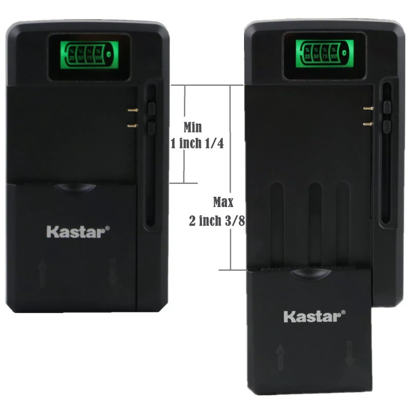 Kastar Universal Battery LCD Charger For Cell Phone Mobile Camera