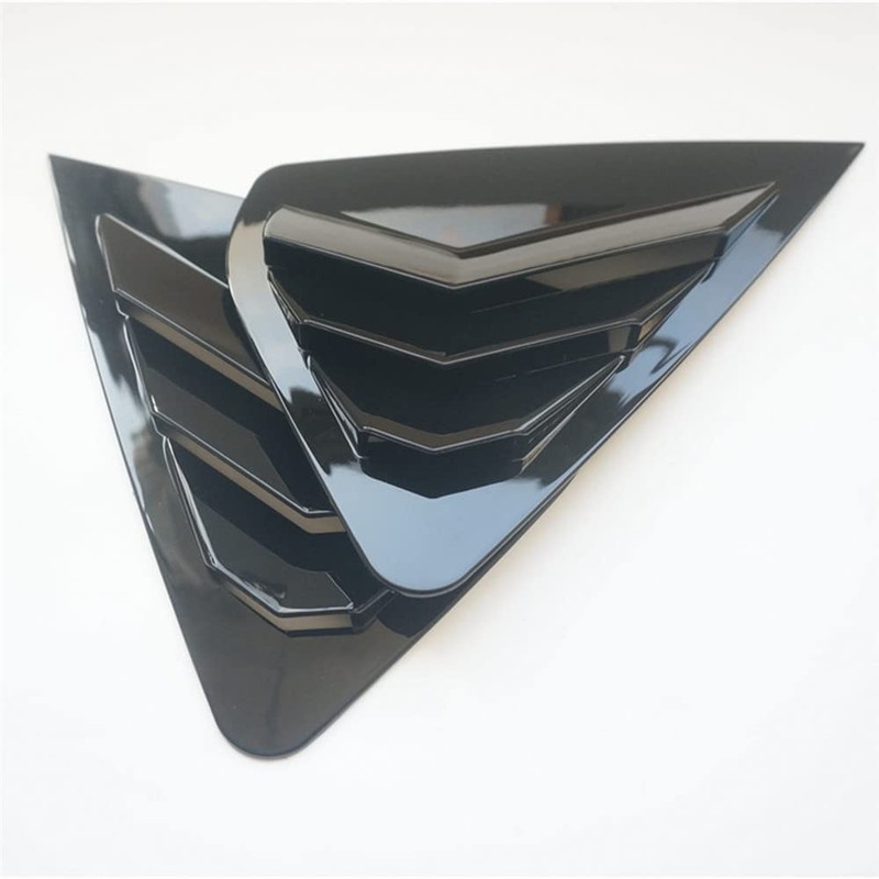 NEOLVZT New Racing Rear Quarter Window Louvers Scoops Shades Blinds