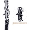 YANASON Bb clarinet for beginners, Bb nickel-plated 17-keys clarinet, suitable