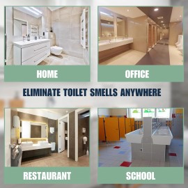 SMELLEZE Reusable Toilet Odor Eliminator Pouch: Rid Restroom Smell in 100 Sq. Ft