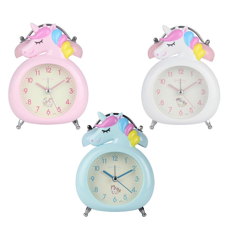 Cute Cartoon Alarm Clock Kids Students Bell Alarm Clock Child