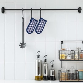 Fundas de mango de sartén de hierro fundido, fundas de mango de olla, resistentes al calor, soportes para ollas para cocina, resistentes al calor, guantes de mango lavables a máquina, 2 piezas (color azul a cuadros)