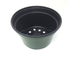8" Flower Pot, (Qty. 25) Lightweight Mum Pan, 8x5 Green, Greenhouse Container