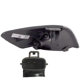 HEADLIGHTSDEPOT Chrome Housing Signal Light Compatible With Toyota Camry 1997-1999 Includes Left Driver Side Signal Light