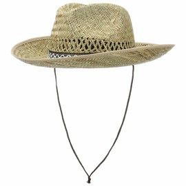 Santiago Western Straw Hat chin strap cowgirl (55 cm - nature)