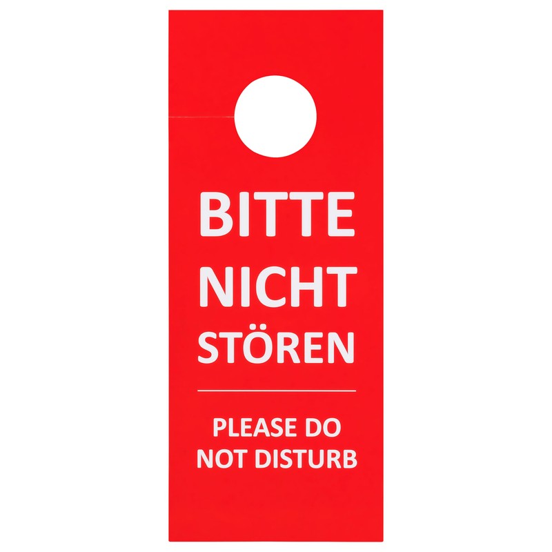 Pack of 20 Door Sign Hotel Bitte nicht stören -