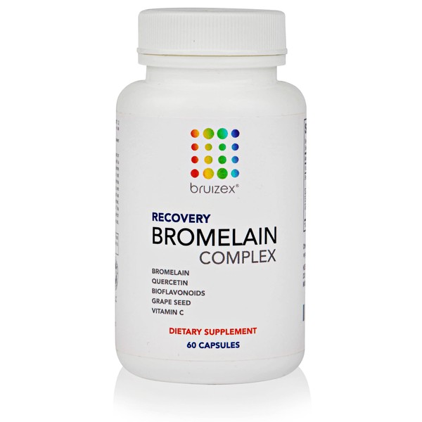 Bromelain & Quercetin Recovery Complex I Post Surgery Recovery I Bruising, Swelling Relief, Lymphatic Drainage I Post 360 lipo, BBL, Liposuction, Tummy Tuck I Non GMO 60 caps