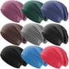 Hatstar® Classic winter women's beanie hat, men's jersey long beanie,