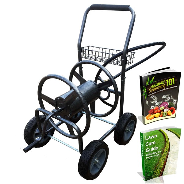 Garden Hose Reel with Wheels - Heavy Duty Hose Caddie