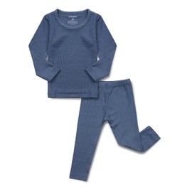 AVAUMA Baby Boys Girls Pajama Set Kids Toddler Snug fit Ribbed Sleepwear pjs for Daily Life Style (JL/Blue(L))