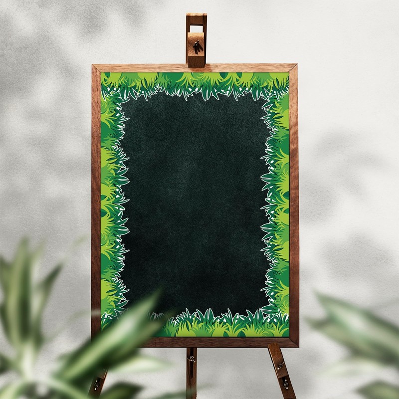 JarThenaAMCS 32.8Ft Green Grass Bulletin Board Border Grass Shape Die