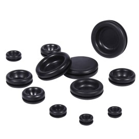 170PCS Rubber Grommet Kit, Closed Rubber Hole Plug, Electrical Wire Gasket Kit, Rubber Grommets for Wiring Protection, Firewall Hole Plug Set, Drill Hole 7 Sizes 1/4" 3/8" 1/2" 5/8" 3/4" 7/8" 1"