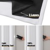 ChrisDowa White 100% Blackout Curtains for Bedroom with Black Liner,