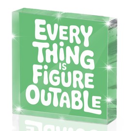 Green Room Decor Everything Is Figureoutable Acrylic Motivational Gifts