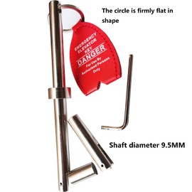 YnFag Double Drop Leg Elevator Door Key, 2 Pack - Solid Carbon Steel, Folding Steel Rod, Surface Plating, Silver