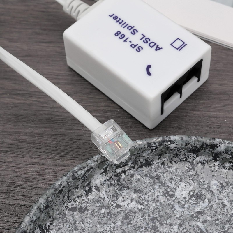 Create idea 2pcs ADSL Filter Splitter Suitable for Telephone Line