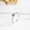 SOLOLIKE Birthstone Rings for Women: S925 Sterling Silver Stacking Birthstones