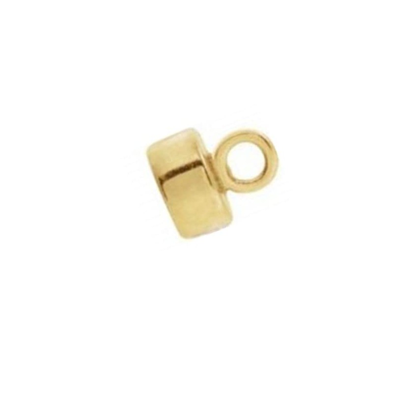 14K Yellow Round Magnetic Clasp