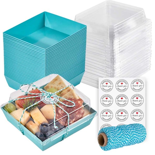 Leafiew Leafiew 50 Pack Small Charcuterie Boxes with Clear Lids