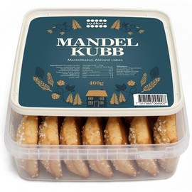 Mandel Kubb, Swedish Mini Almond Cakes, 400g (Pack of 1)