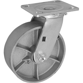 4 inch x 2 inch Steel Heavy Duty Industrial Top Plate Casters, 2 Swivel & 2 Rigid Casters, 2400 LBS Load Capacity (4-Pack) - ICON 6640 Series