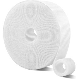 Wanme Bridas Reutilizables para Cables,Ajustables de Nylon Sujetacables Reutilizables de 3m x 1.2cm, Bridas Negras para Organizador Management de Cables para Oficina, Hogar, Jardín y Más
