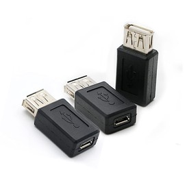 rgzhihuifz 3 Pack USB 2.0 A Female to USB Micro Female Adapter Converter