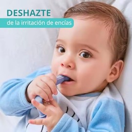 Set 6 Mordederas para Bebé Esterilizable, Mordederas 3 a 6 Meses y 6 a 12 Meses, Tubos Huecos de Silicona Libre de BPA para Aliviar el Dolor Dental En
