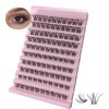 Lash Clusters, 100Pcs DIY Individual Eyelash Extenisons Natural Look D