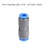 sourcing map Straight Push to Connector Reducer Fitting 8mm to
