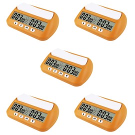 5X Chess Clock, Digital Chess & Game, Multipurpose Portable Professional Clock Yellow