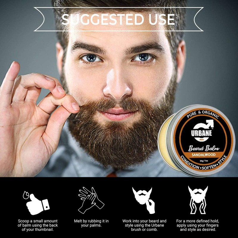 Urbane Men Beard Balm Pack of 4 – Premium Beard