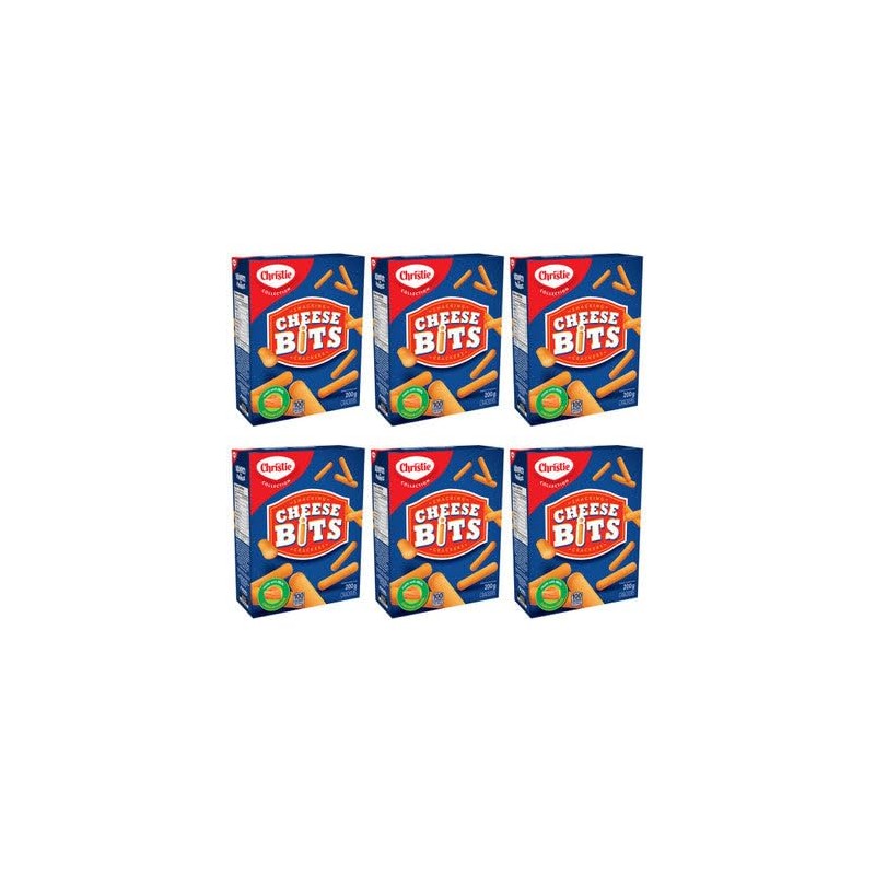Christie Cheese Bits Snacking Crackers 200g/7oz, 6-Pack {Imported from Canada}