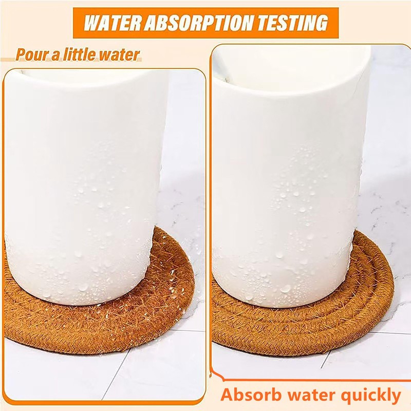 8 Pcs Coasters Set with Holder for Drinks Absorbent Modern