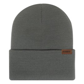 Boonbery Beanie Hat for Men and Women, Unisex Winter Hat, Knitted Hat, Classic Design, Soft, Thin Hat, Ideal for All Seasons, gray
