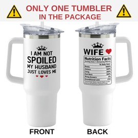 Gifts for Wife - Wife Gifts, Gifts for Her - Wedding Anniversary for Wife, Wife Birthday Gift Ideas, Mothers Day Gifts for Wife, Valentines Gifts for Her - I Love You Gifts for Her - 40 Oz Tumbler