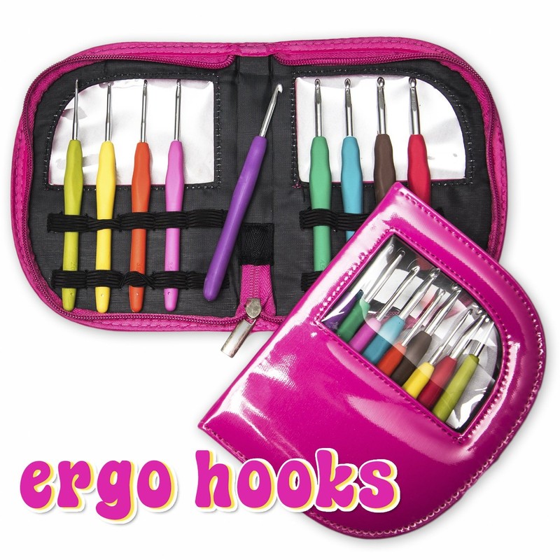 Ergo Hooks Ergonomic Crochet Hooks Cushion Grip for Ultimate Comfort