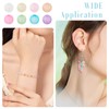 Craftdady 400pcs 6mm Round Clear Acrylic Beads Matte Mini Gradient