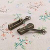 ECSiNG 2PCS Antique Padlocks with Keys Chinese Style Flower Bird