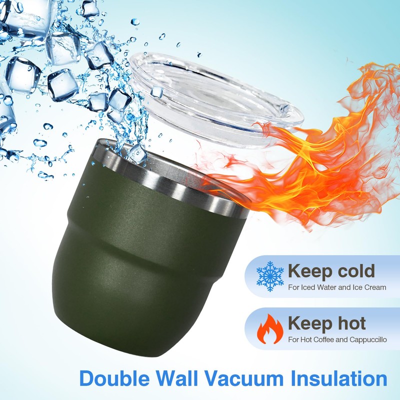 4oz Stackable Cup, Vacuum Insulated Espresso Cup Set of 2,