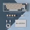 RK ROYAL KLUDGE R65 Wireless Mechanical Keyboard with Volume Knob,