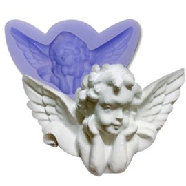턱괸 아기천사 1구 비누몰드(58g) 비누 만들기 재료 Chubby Baby Angel Single Soap Mold (58g) Soap Making Material