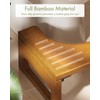 AmazerBath 7 Inches Bamboo Toilet Stool Squat for Adult, Foldable